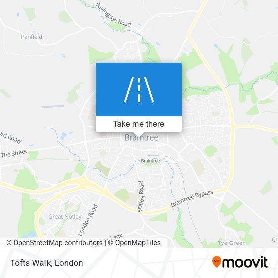 Tofts Walk map