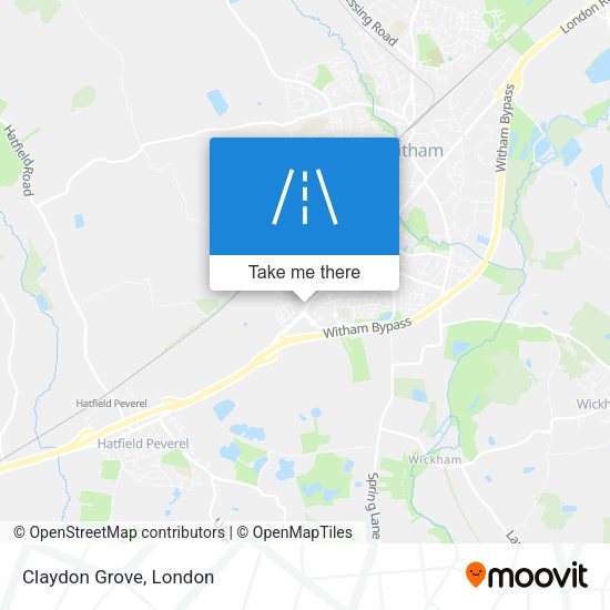 Claydon Grove map