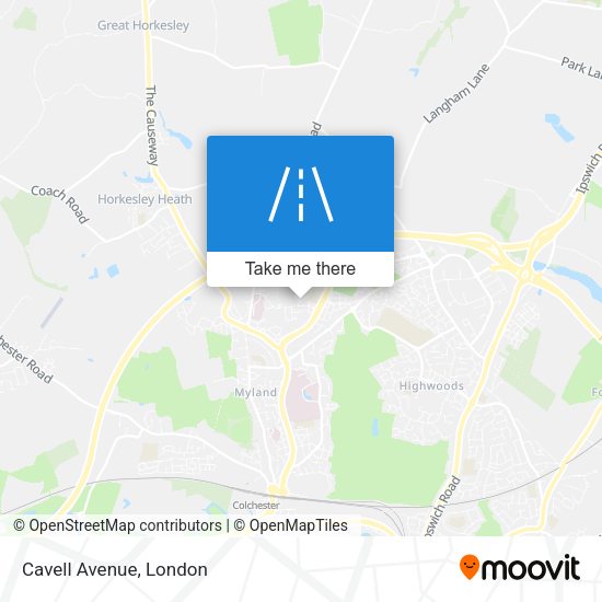 Cavell Avenue map