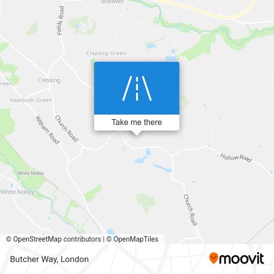 Butcher Way map