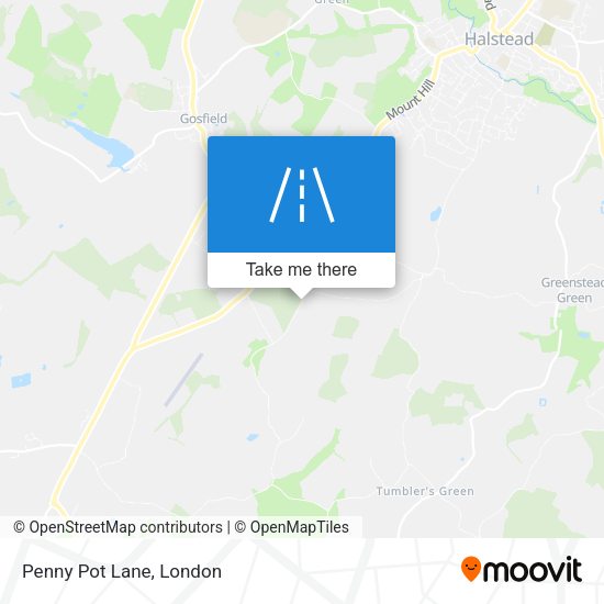 Penny Pot Lane map