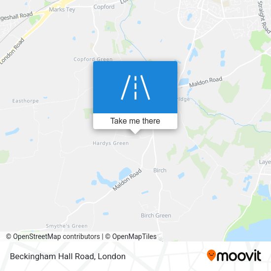 Beckingham Hall Road map