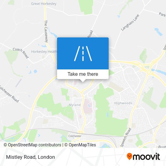 Mistley Road map