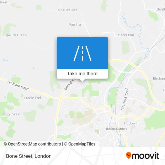 Bone Street map