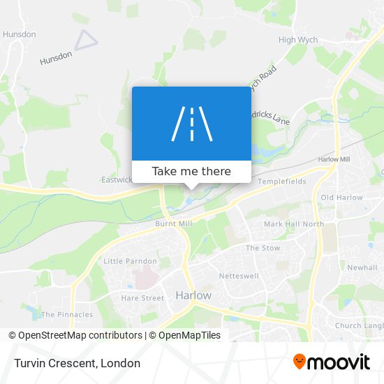 Turvin Crescent map