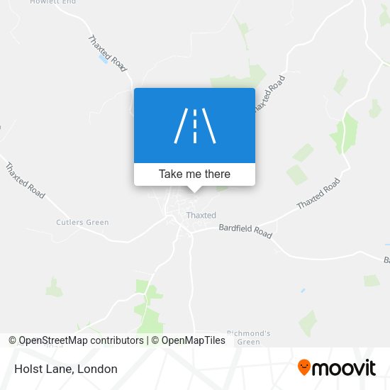 Holst Lane map