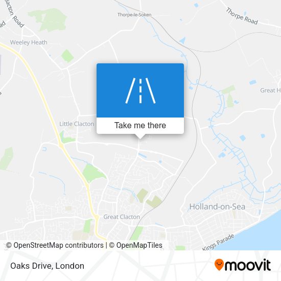 Oaks Drive map