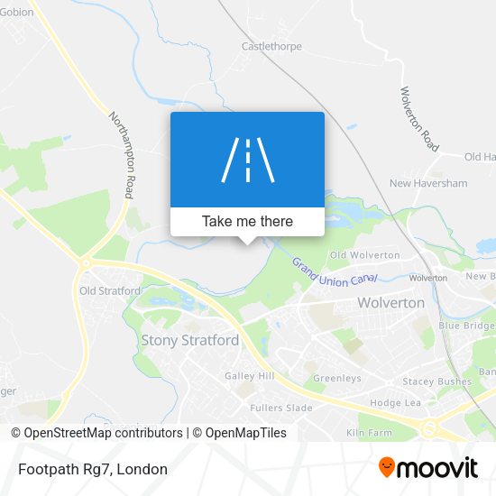 Footpath Rg7 map