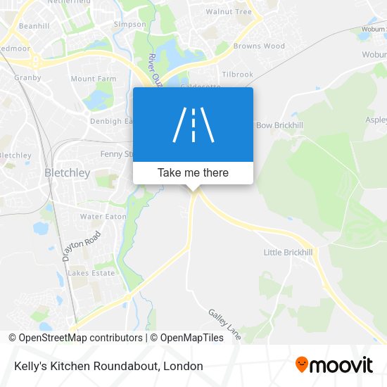 Kelly's Kitchen Roundabout map