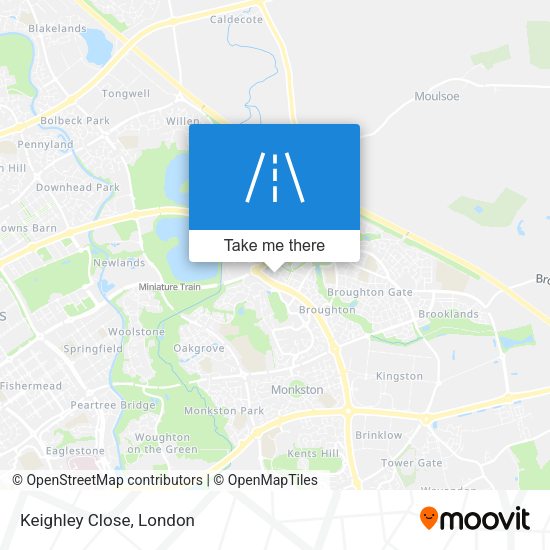 Keighley Close map