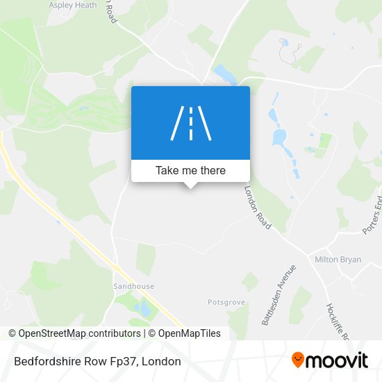 Bedfordshire Row Fp37 map