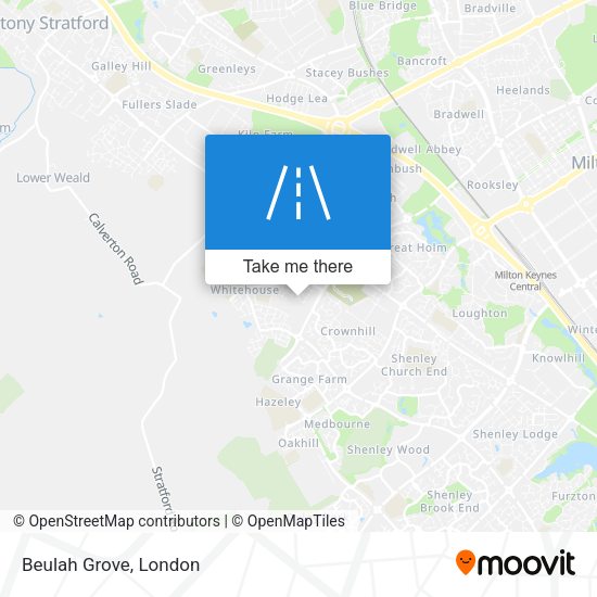 Beulah Grove map