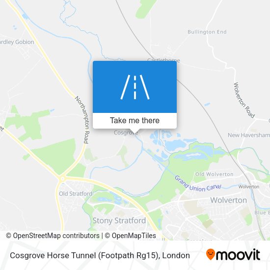 Cosgrove Horse Tunnel (Footpath Rg15) map