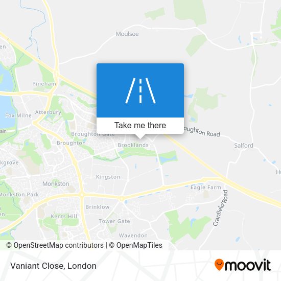 Vaniant Close map