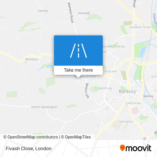 Fivash Close map