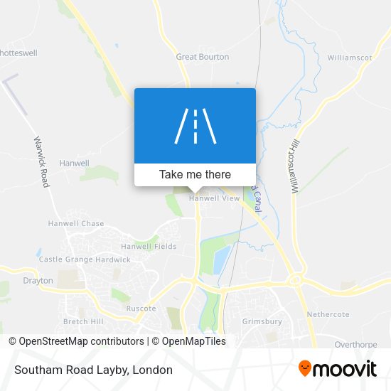 Southam Road Layby map