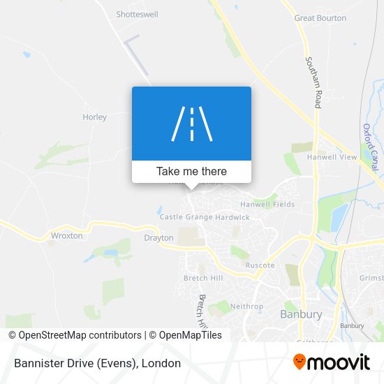 Bannister Drive (Evens) map
