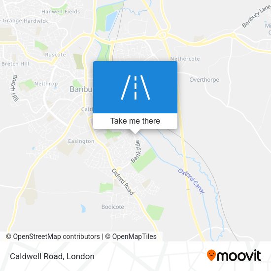 Caldwell Road map