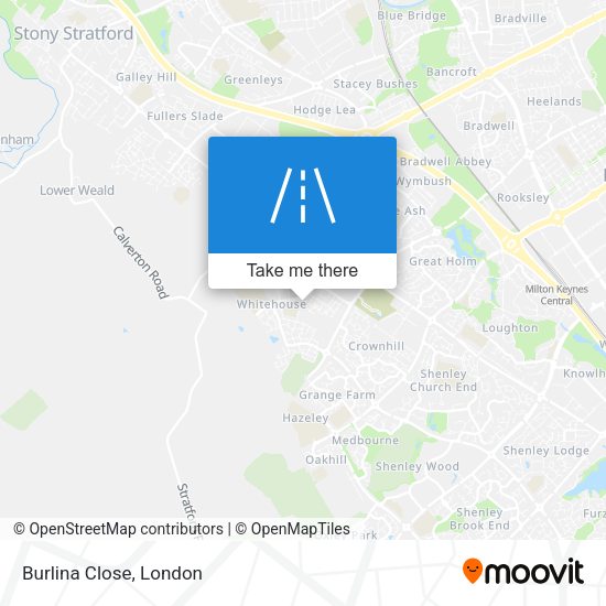 Burlina Close map