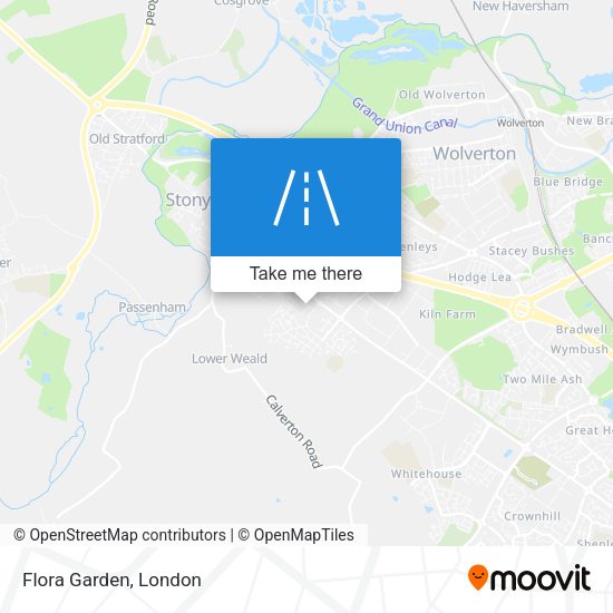 Flora Garden map