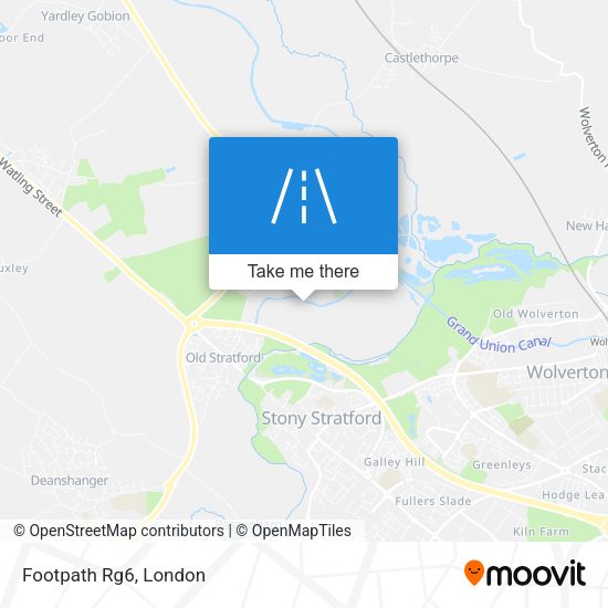 Footpath Rg6 map