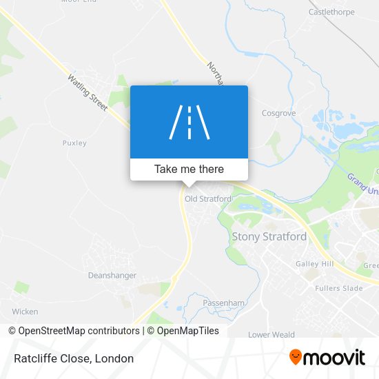 Ratcliffe Close map