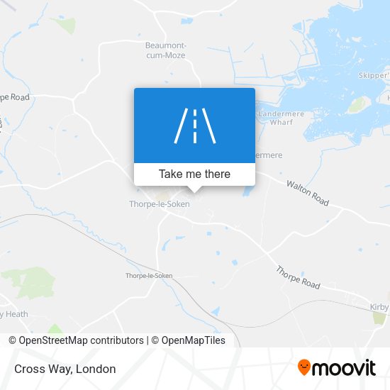 Cross Way map