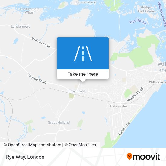 Rye Way map