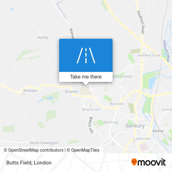 Butts Field map