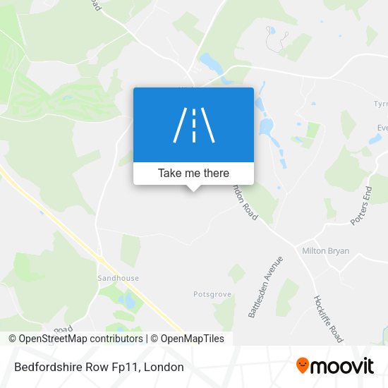 Bedfordshire Row Fp11 map