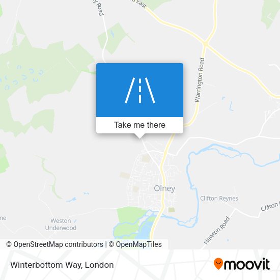 Winterbottom Way map