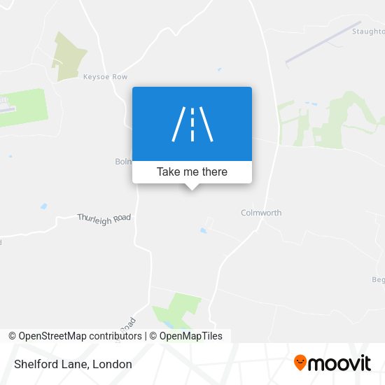 Shelford Lane map