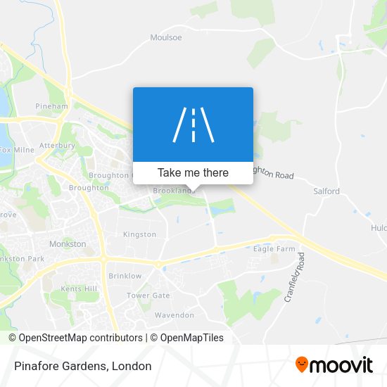Pinafore Gardens map
