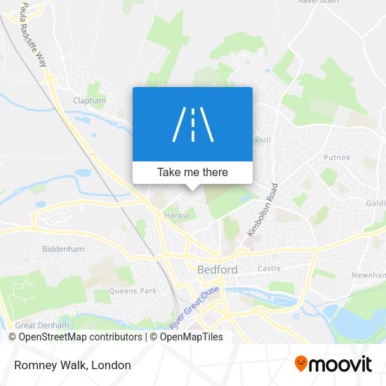 Romney Walk map
