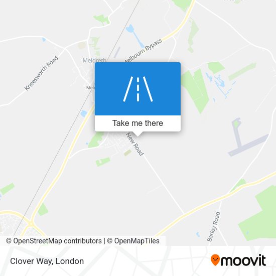 Clover Way map