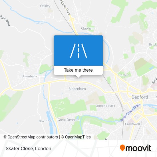 Skater Close map