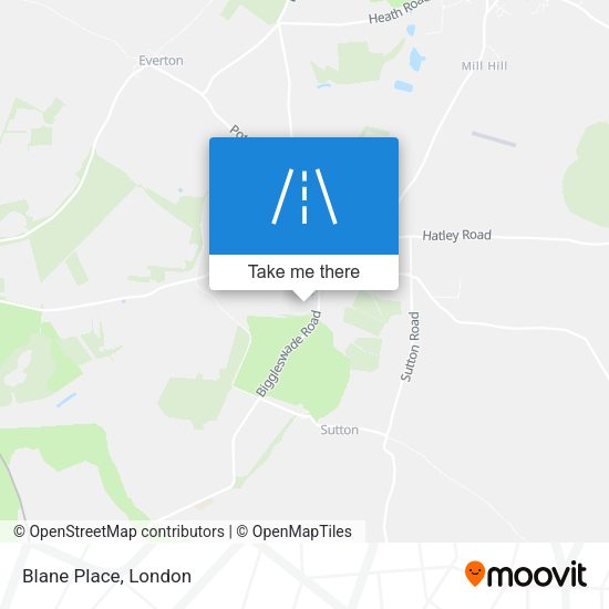 Blane Place map