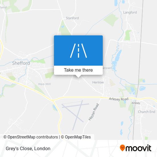 Grey's Close map