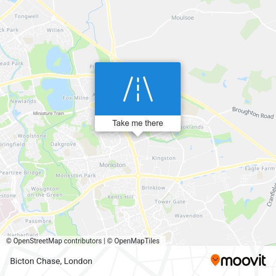 Bicton Chase map