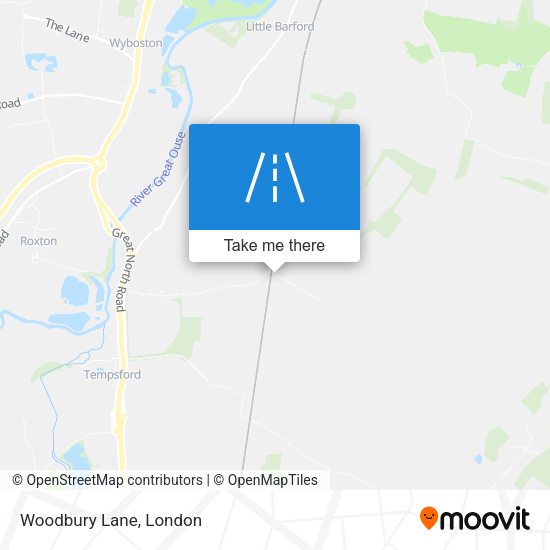 Woodbury Lane map