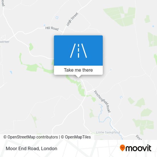Moor End Road map
