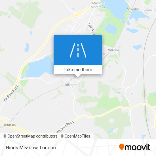 Hinds Meadow map