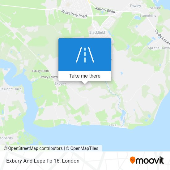 Exbury And Lepe Fp 16 map
