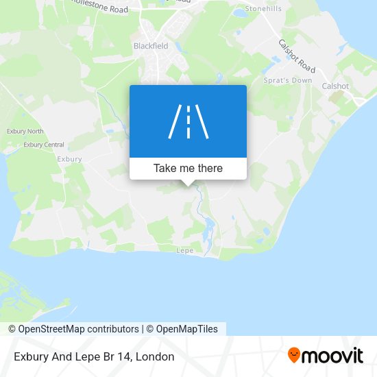 Exbury And Lepe Br 14 map