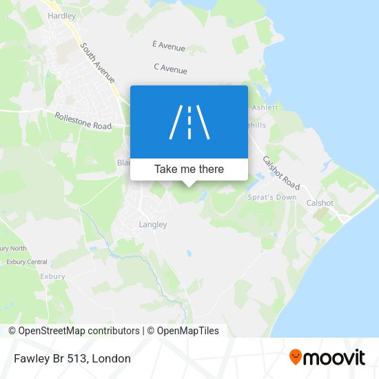 Fawley Br 513 map
