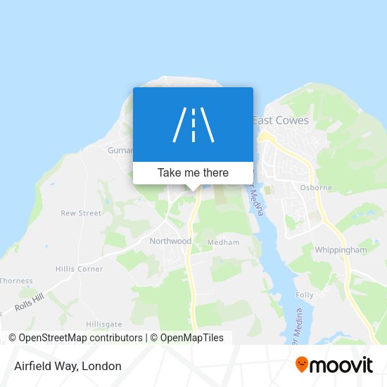 Airfield Way map