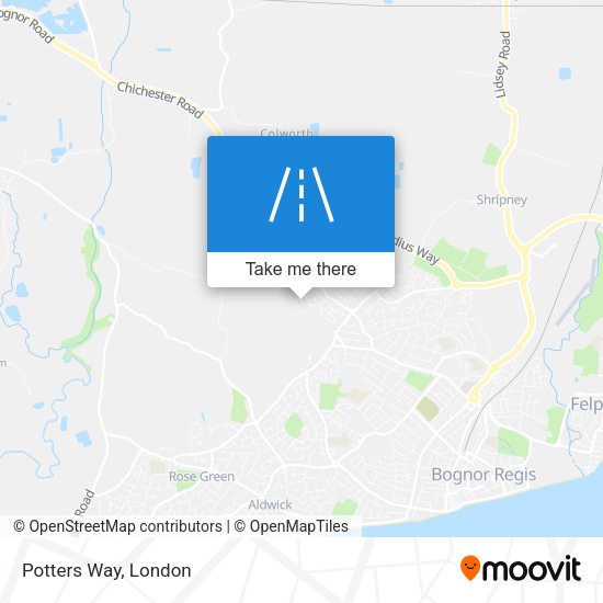 Potters Way map