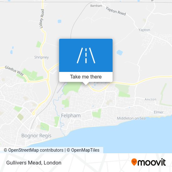 Gullivers Mead map