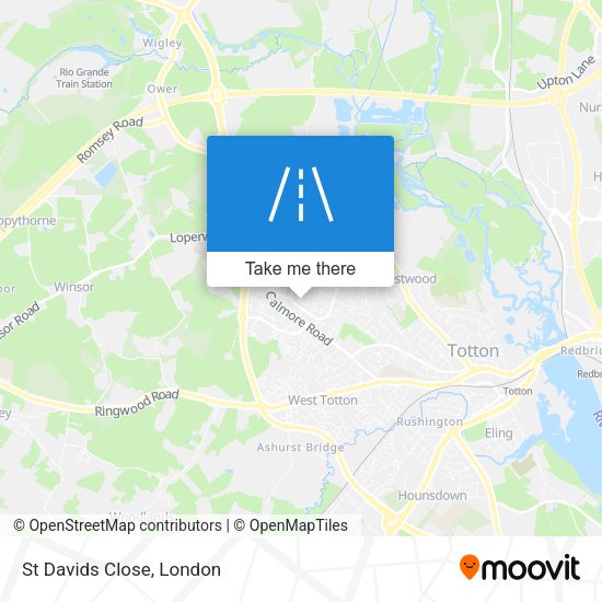 St Davids Close map