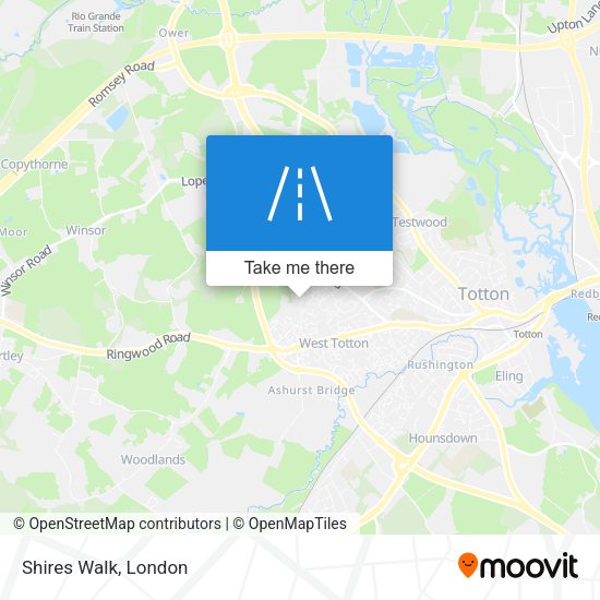 Shires Walk map